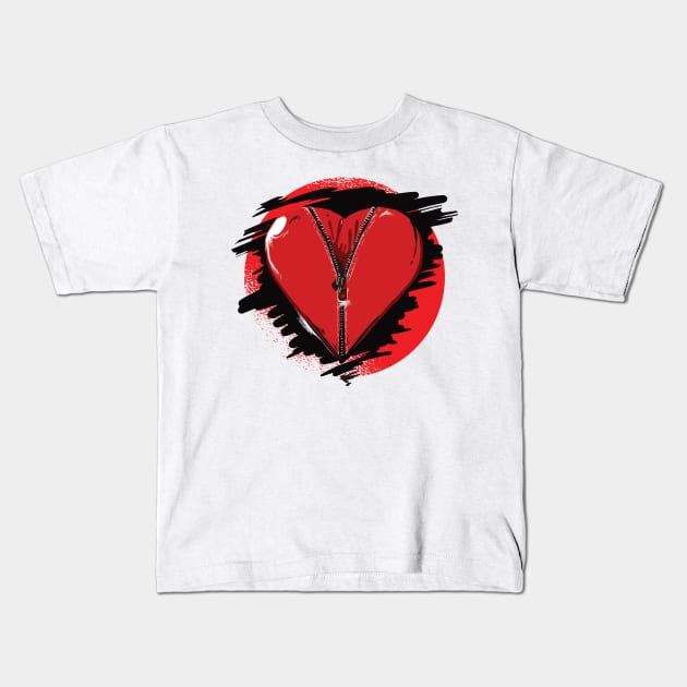 Unzip My Heart Kids T-Shirt by BamBam